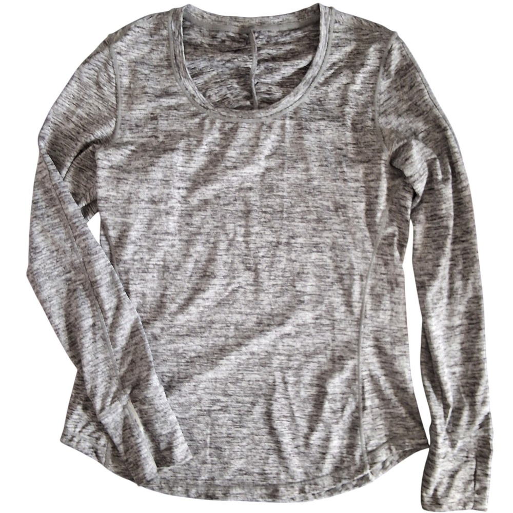 Lululemon 6 Ruched Back Long Sleeve Pullover Thumbholes Athleisure Gorpcore Gym